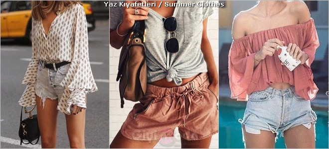 Yaz kıyafetleri ve yaz kombinleri