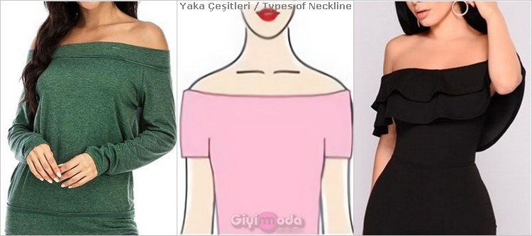 Omzu açık yaka (off shoulder neckline)​