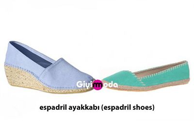 Espadril ayakkabı (espadrilles)