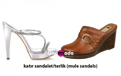 Katır sandalet/terlik (mule sandalet)