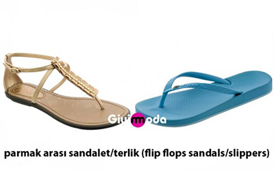 Parmak arası sandalet (flip flops shoes)