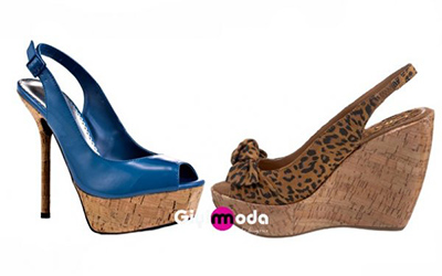 Mantar topuk ayakkabı ( cork heel shoes)