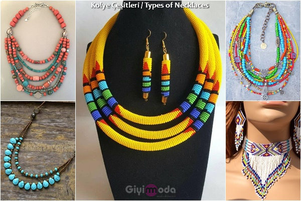 Boncuk kolyeler - Bead necklaces