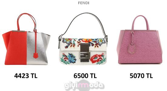 Dünyanın en iyi ve pahalı çanta markalarından Fendi Çanta Modelleri ve Fiyatları