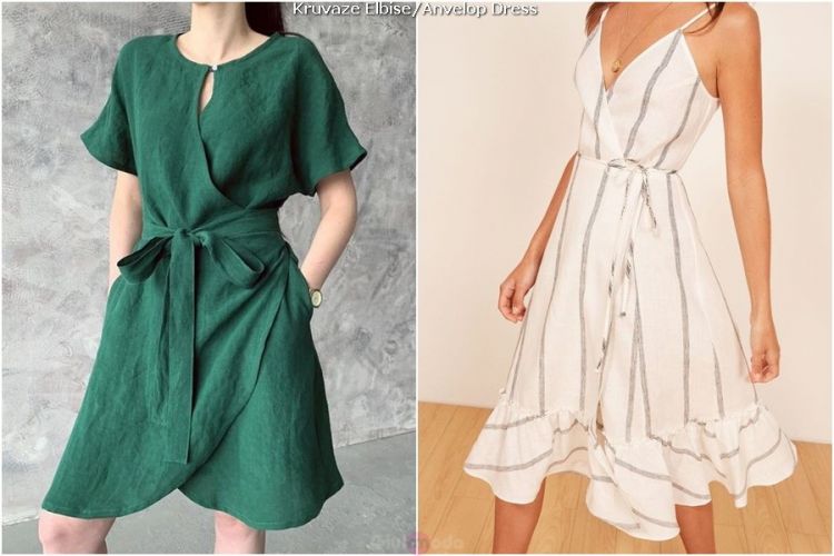 anvelop/kruvaze elbise - envelope dress