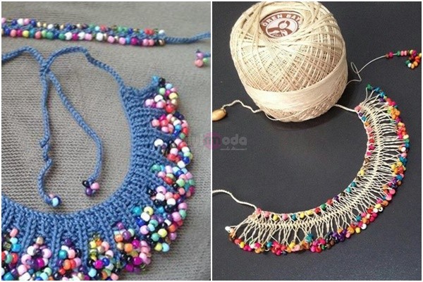 Tığ işi kolyeler / Crochet necklaces 