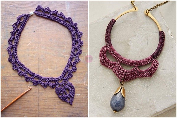 Tığ işi kolyeler / Crochet necklaces 