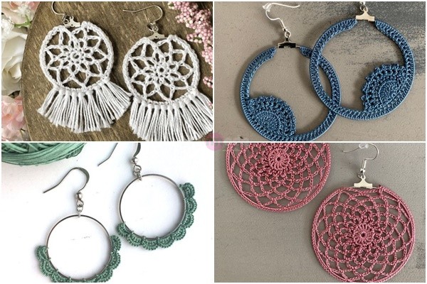 Tığ işi küpeler/ Crochet earings